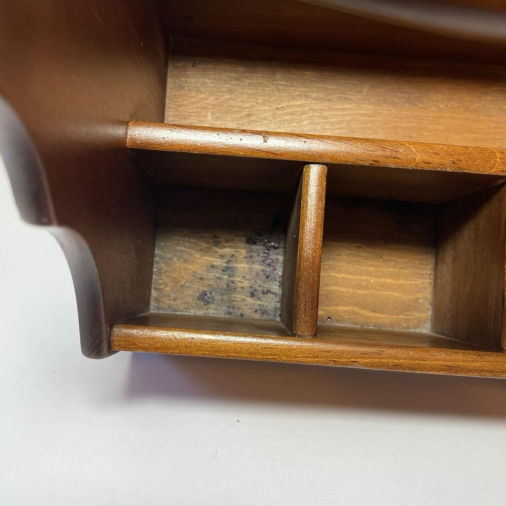 Pfaltzgraff Yorktowne Wooden Utensil/Silverware-Pen/Pencil Caddy Cottagecore VTG - Picture 9 of 16